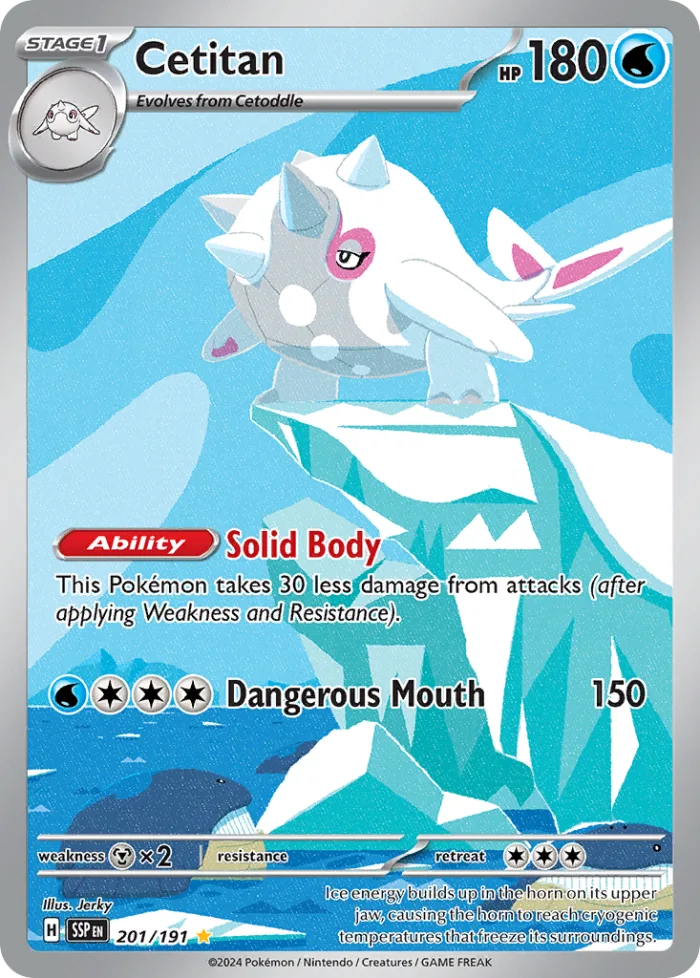 Cetitan #201 Surging Sparks Pokemon card