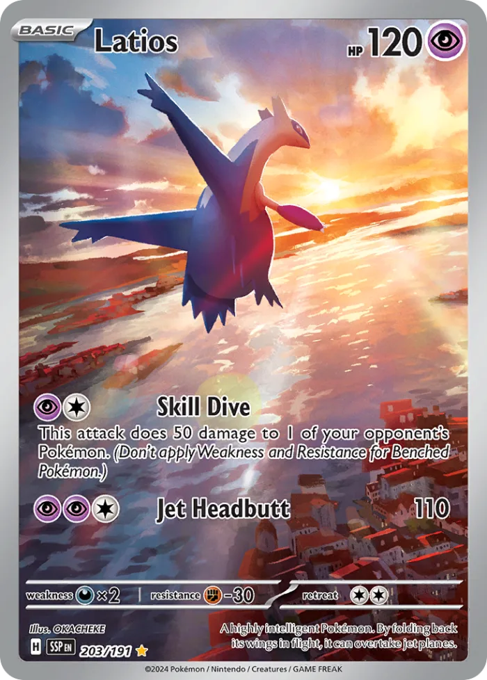 Latios #203 Surging Sparks Pokemon card