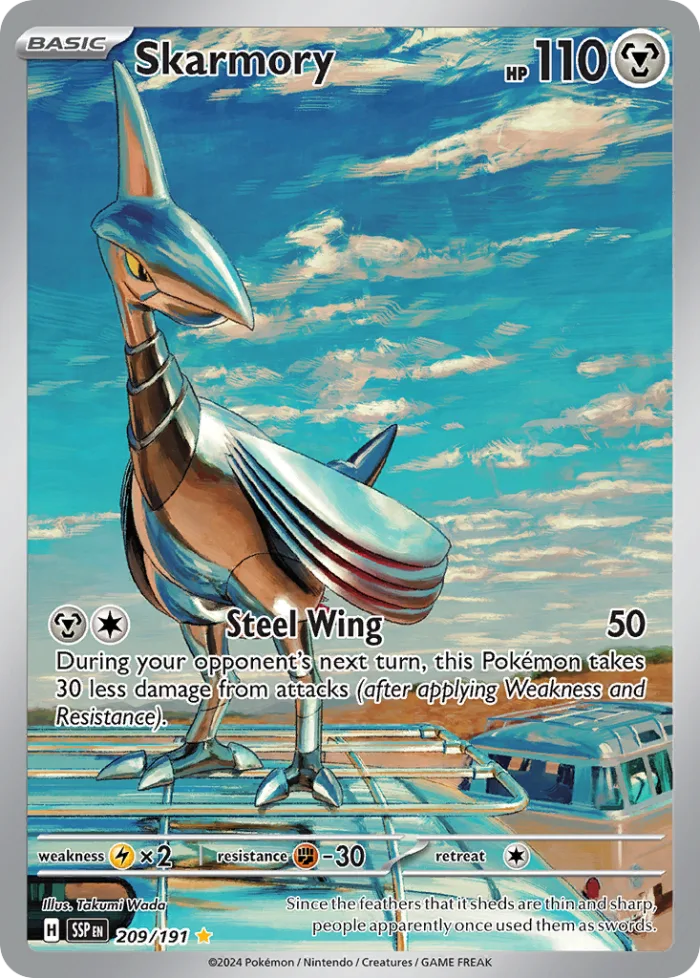 Skarmory #209 Surging Sparks Pokemon card