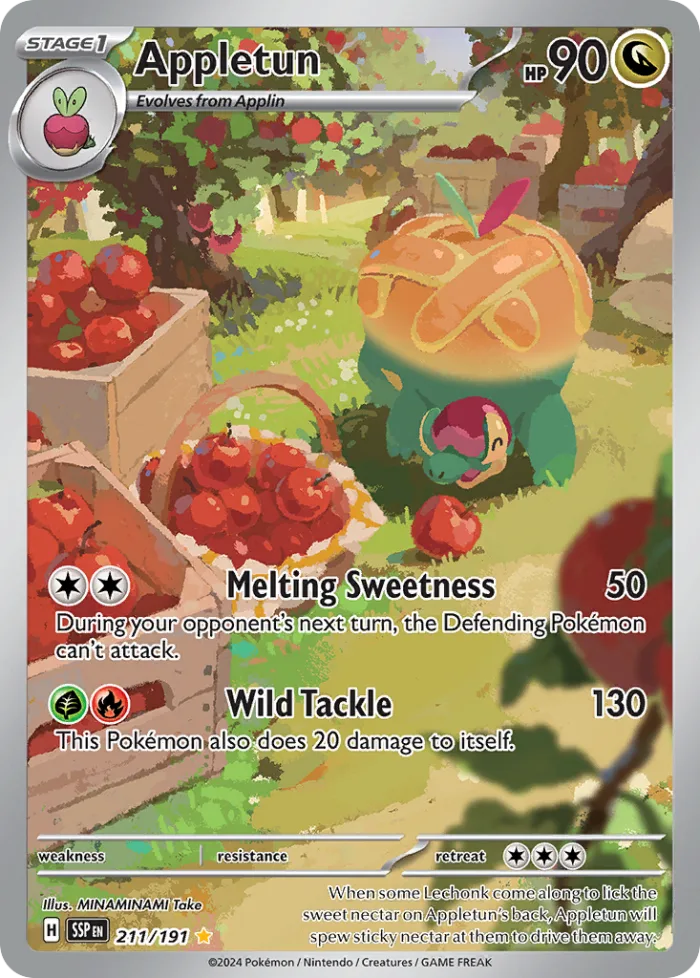 Appletun #211 Surging Sparks Pokemon card