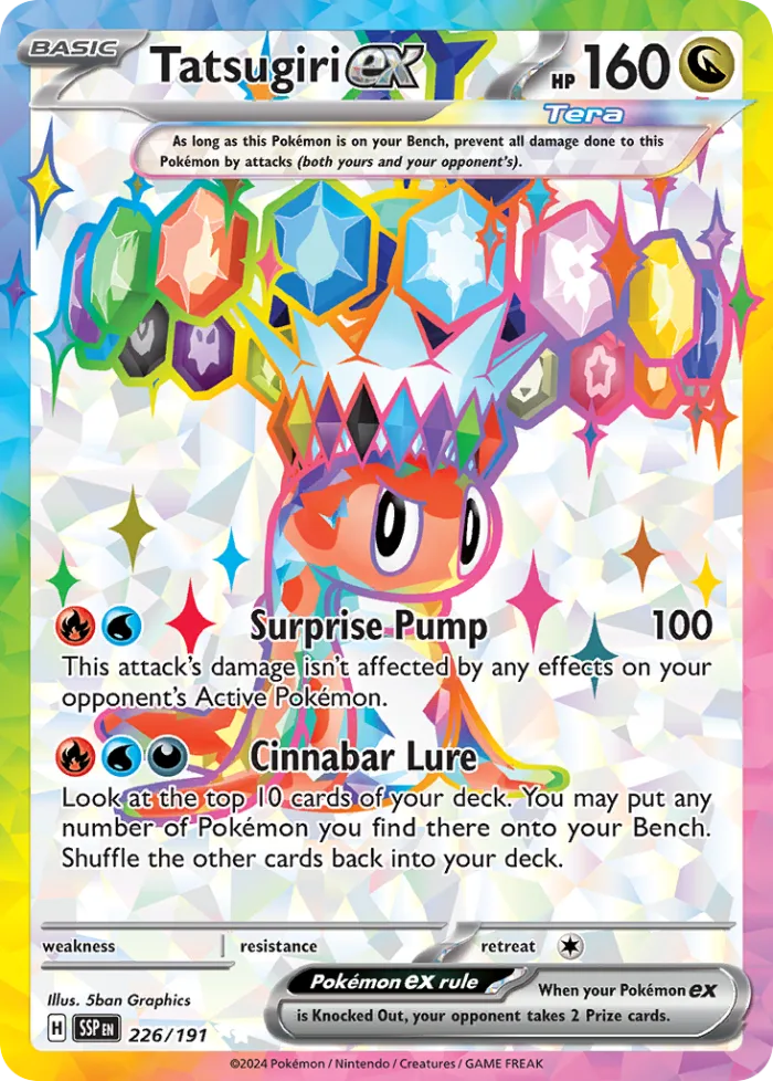 Tatsugiri ex #226 Surging Sparks Pokemon card