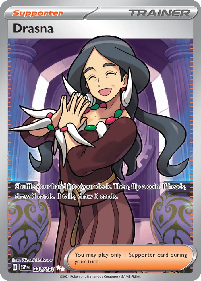 Drasna #231 Surging Sparks Pokemon card