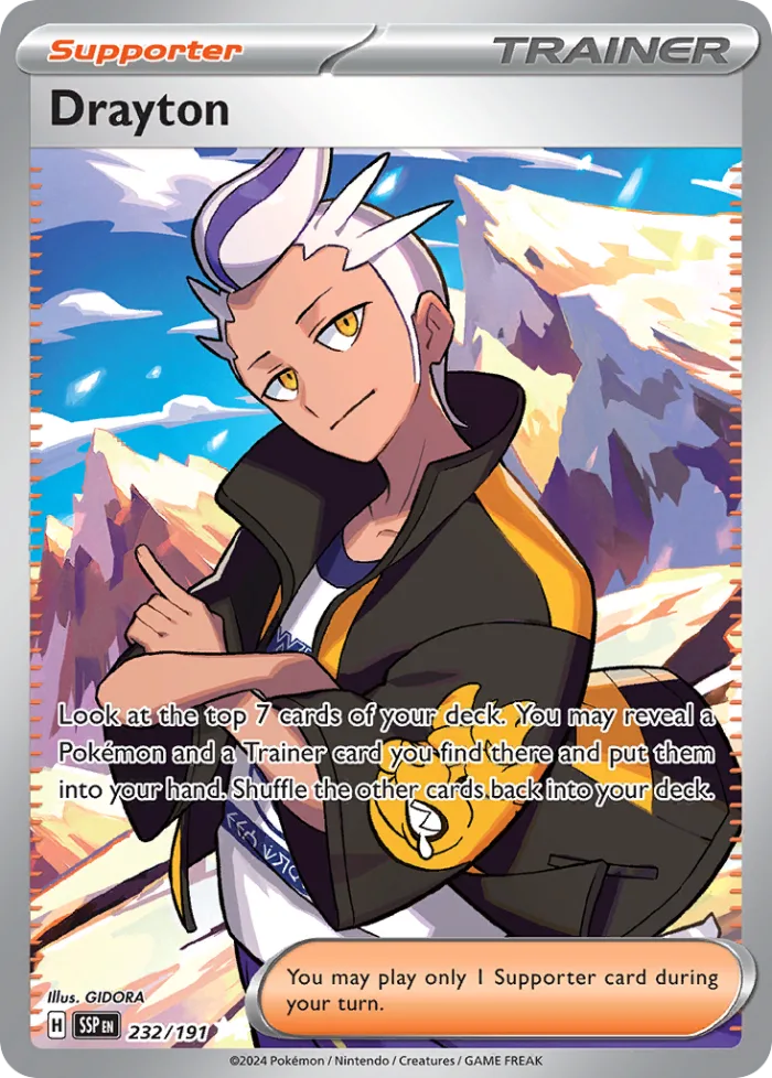 Drayton #232 Surging Sparks Pokemon card