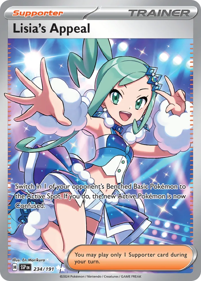 Lisia's Appeal #234 Surging Sparks Pokemon card