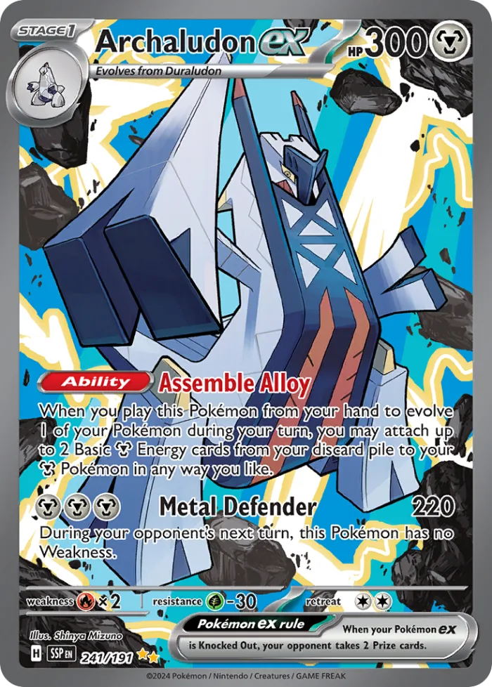 Archaludon ex #241 Surging Sparks Pokemon card