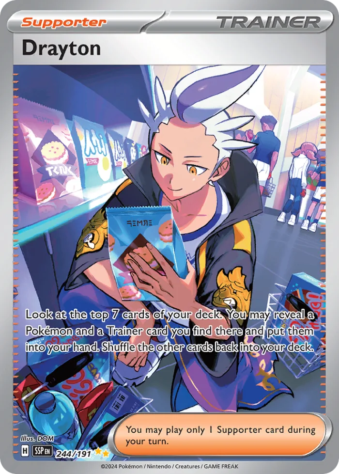Drayton #244 Surging Sparks Pokemon card