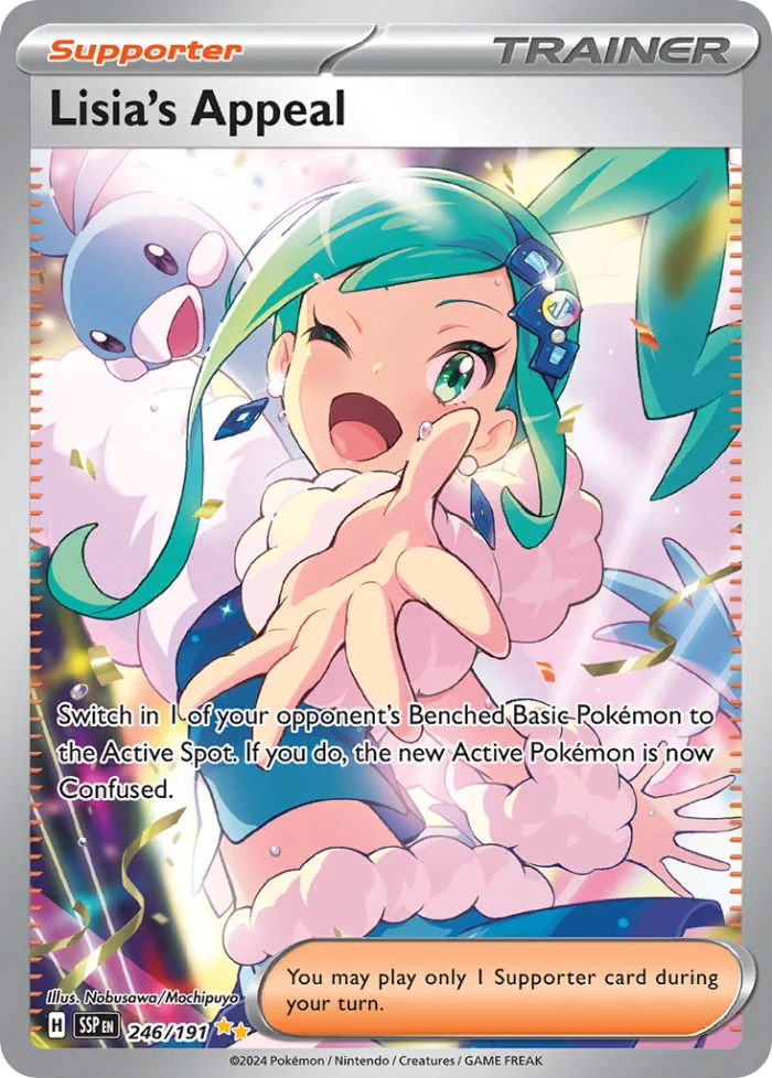 Lisia's Appeal #246 Surging Sparks Pokemon card