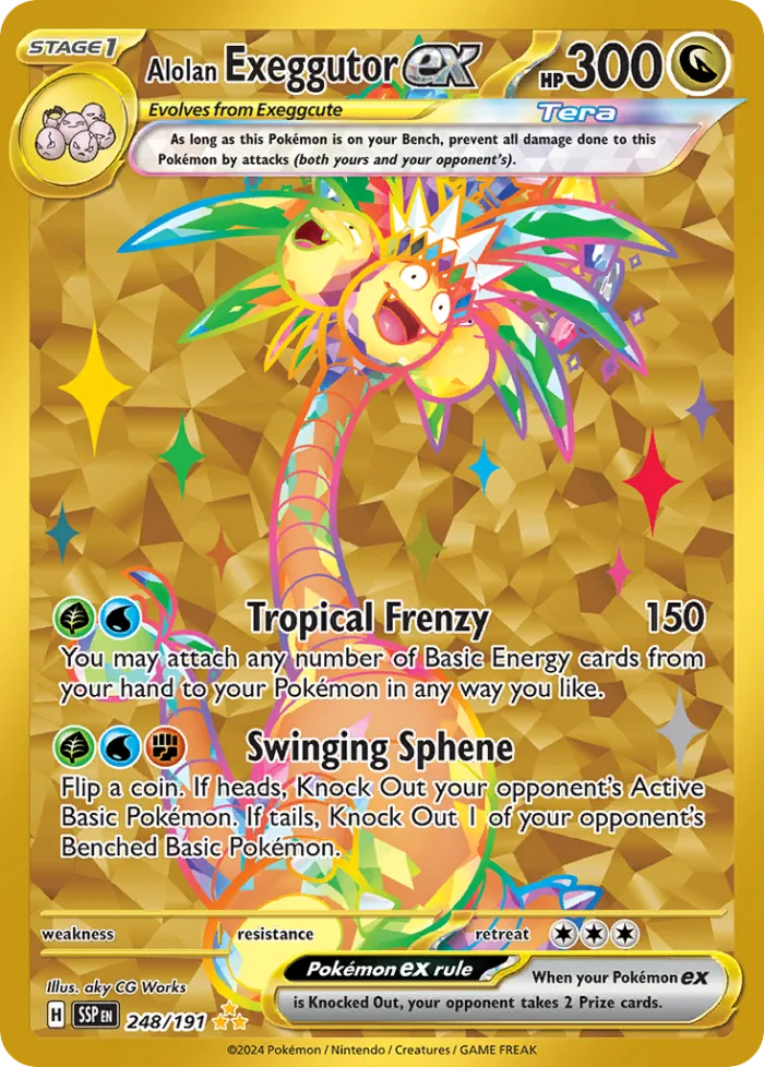 Alolan Exeggutor ex #248 Surging Sparks Pokemon card