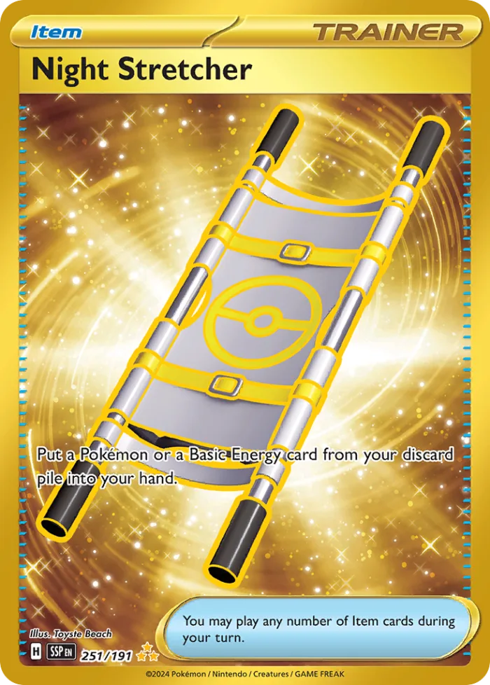Night Stretcher #251 Surging Sparks Pokemon card