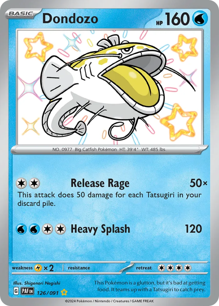 Dondozo #126 Paldean Fates Pokemon card