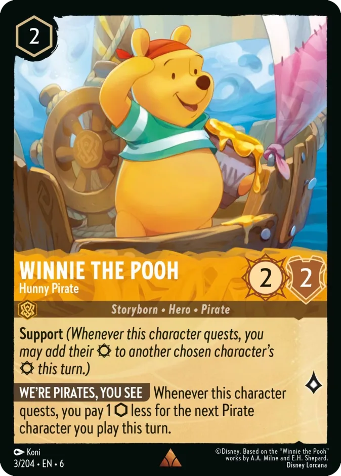 Winnie the Pooh #3 Azurite Sea Disney Lorcana card