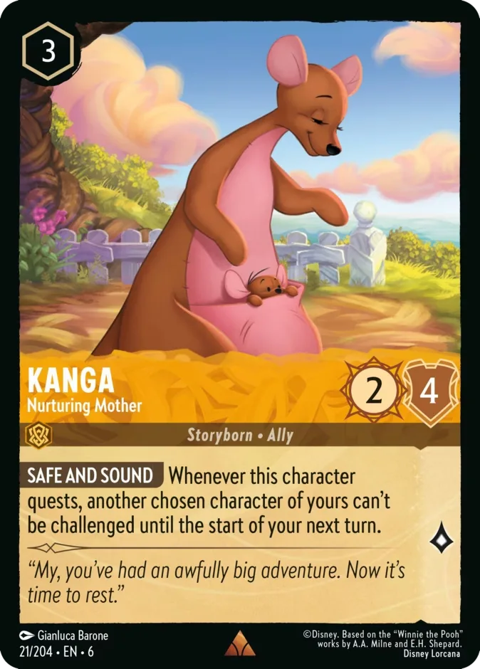 Kanga #21 Azurite Sea Disney Lorcana card