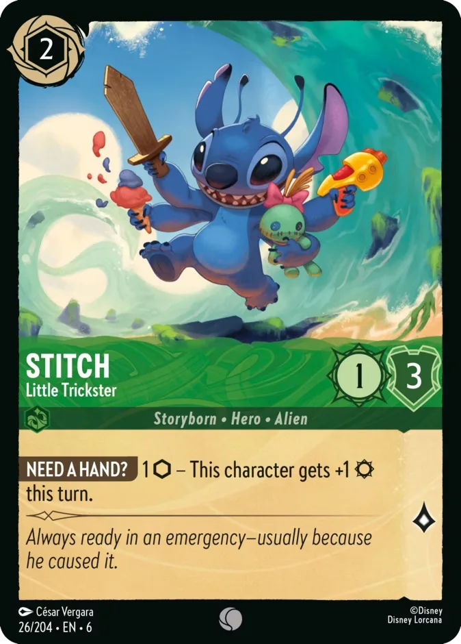 Stitch #26 Azurite Sea Disney Lorcana card