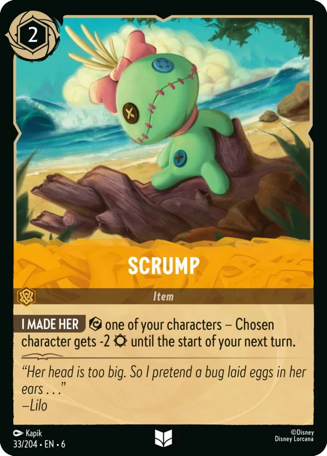 Scrump #33 Azurite Sea Disney Lorcana card
