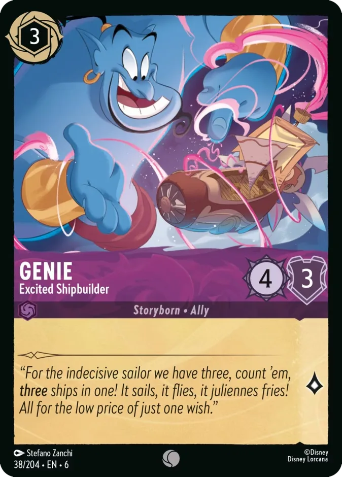 Genie #38 Azurite Sea Disney Lorcana card