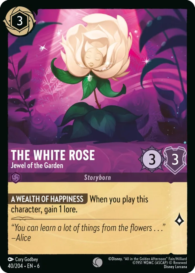 The White Rose #40 Azurite Sea Disney Lorcana card
