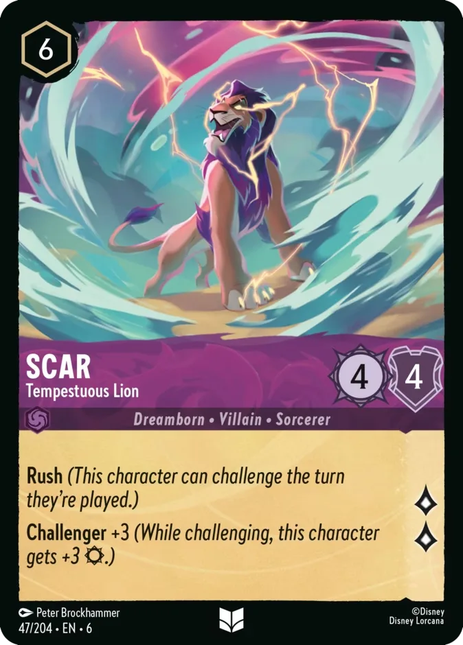 Scar #47 Azurite Sea Disney Lorcana card