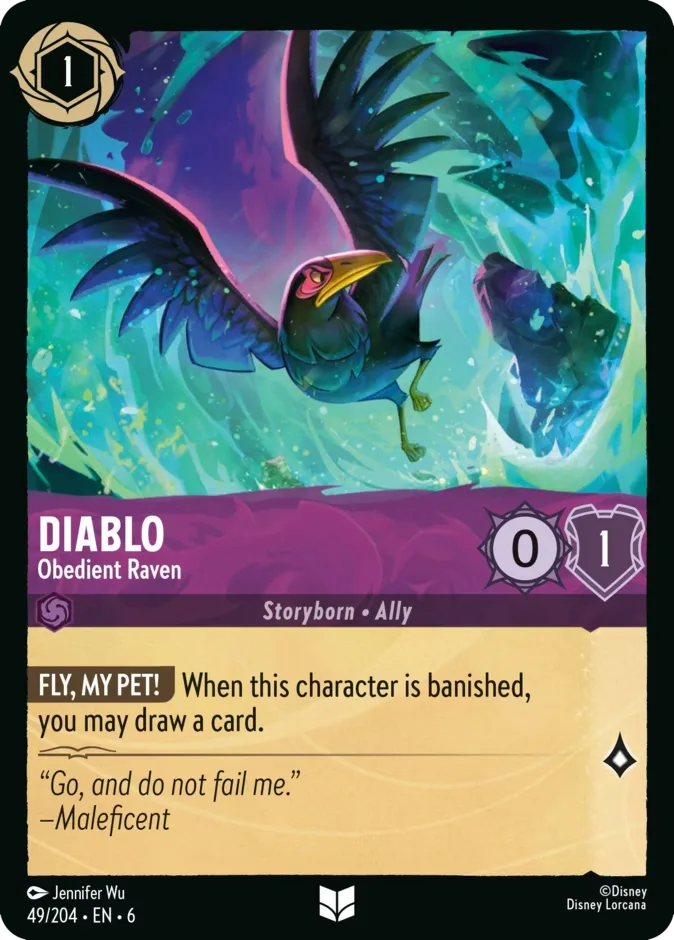 Diablo #49 Azurite Sea Disney Lorcana card