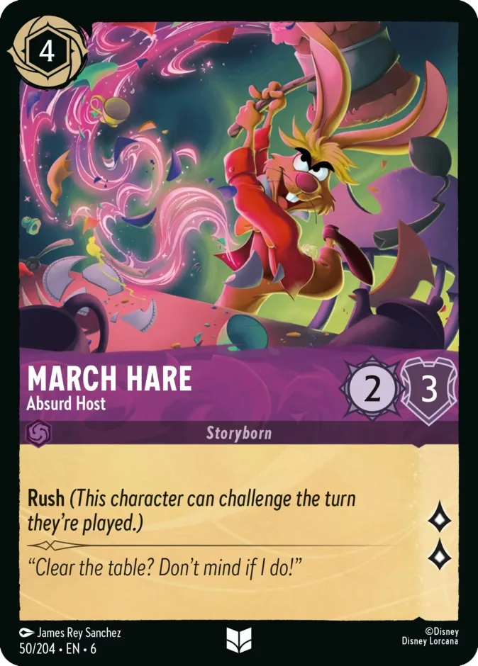 March Hare #50 Azurite Sea Disney Lorcana card