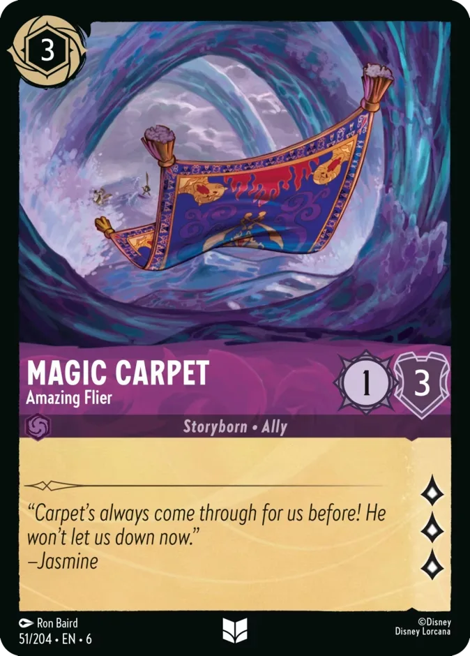 Magic Carpet #51 Azurite Sea Disney Lorcana card