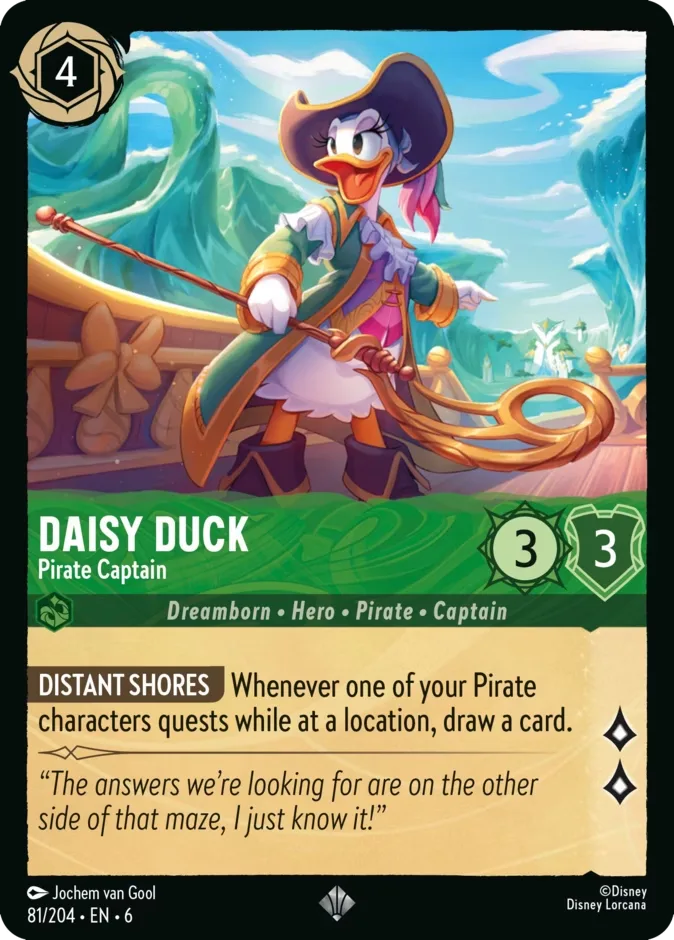 Daisy Duck #81 Azurite Sea Disney Lorcana card