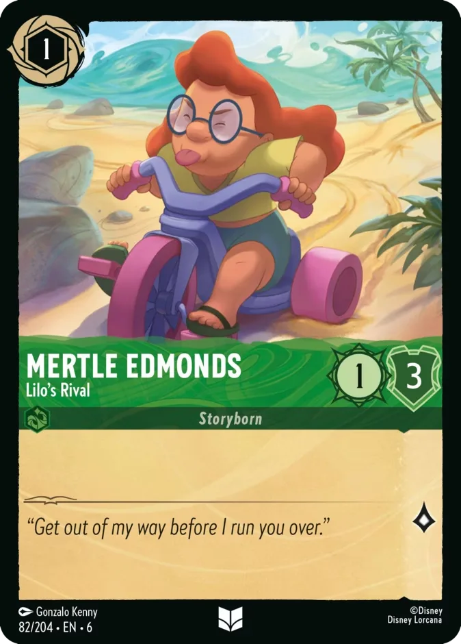 Mertle Edmonds #82 Azurite Sea Disney Lorcana card