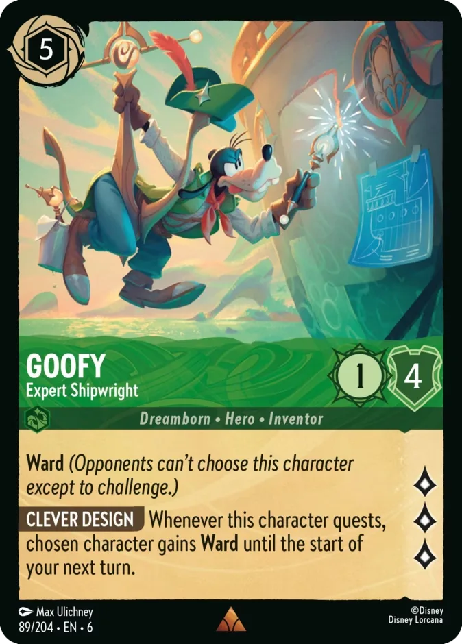 Goofy #89 Azurite Sea Disney Lorcana card