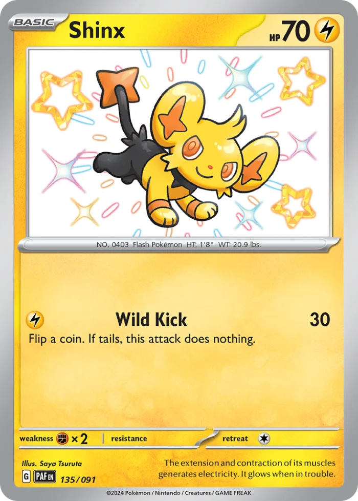 Shinx #135 Paldean Fates Pokemon card