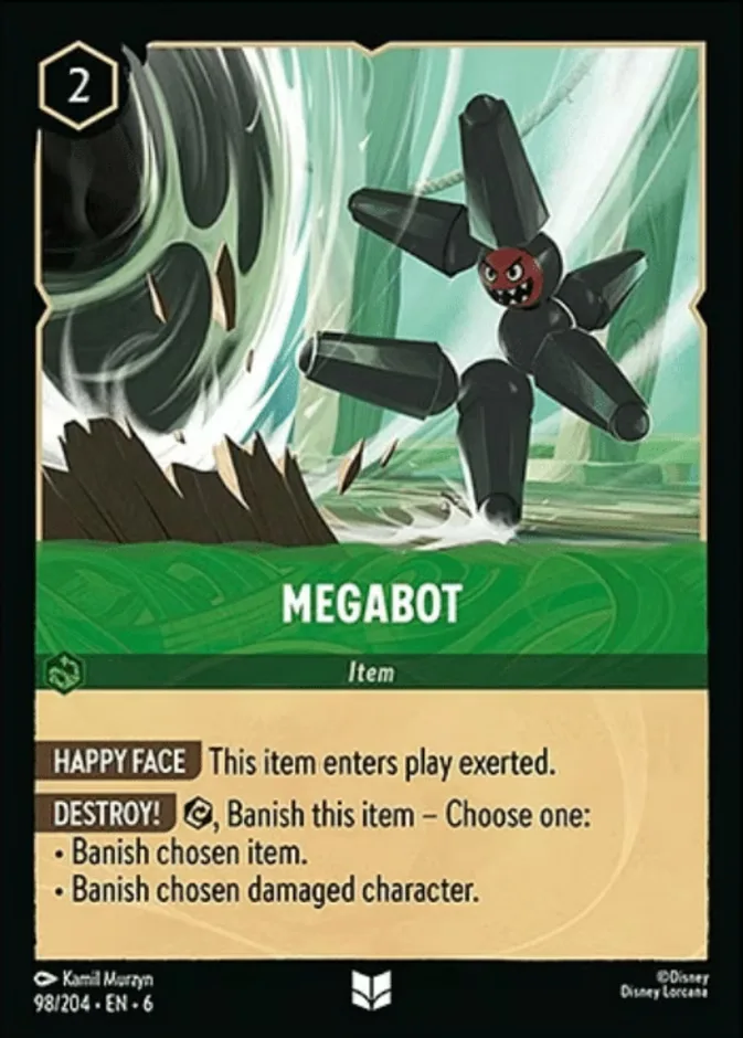 Megabot #98 Azurite Sea Disney Lorcana card