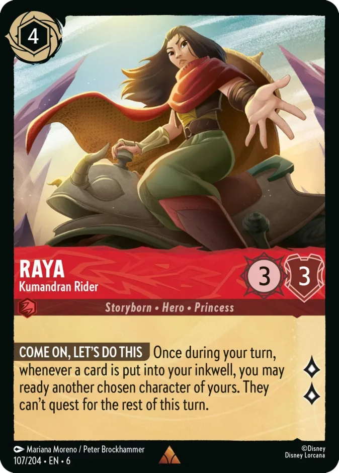 Raya #107 Azurite Sea Disney Lorcana card