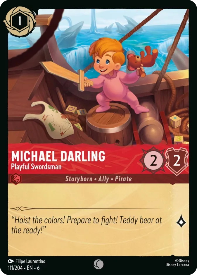 Michael Darling #111 Azurite Sea Disney Lorcana card