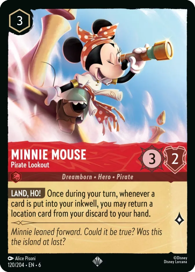 Minnie Mouse #120 Azurite Sea Disney Lorcana card