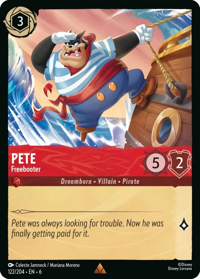 Pete #122 Azurite Sea Disney Lorcana card