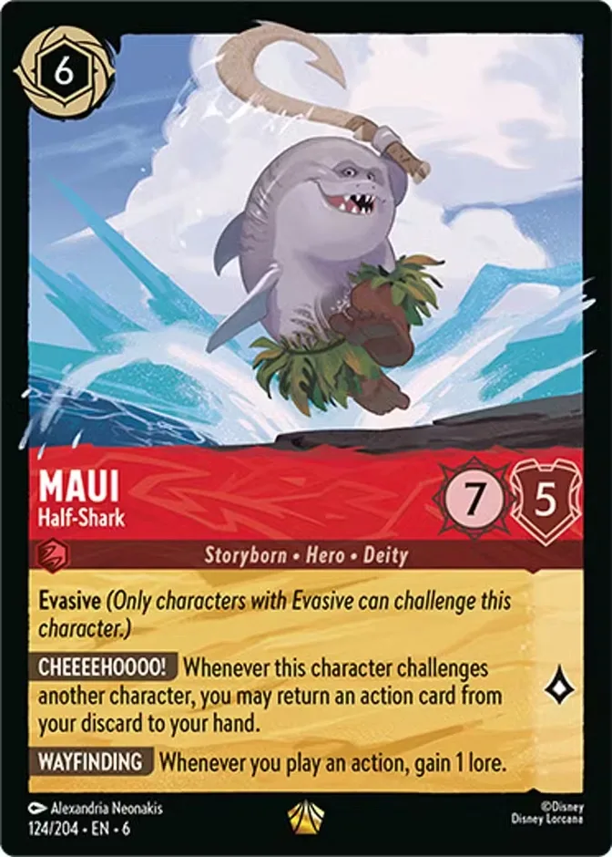 Maui #124 Azurite Sea Disney Lorcana card