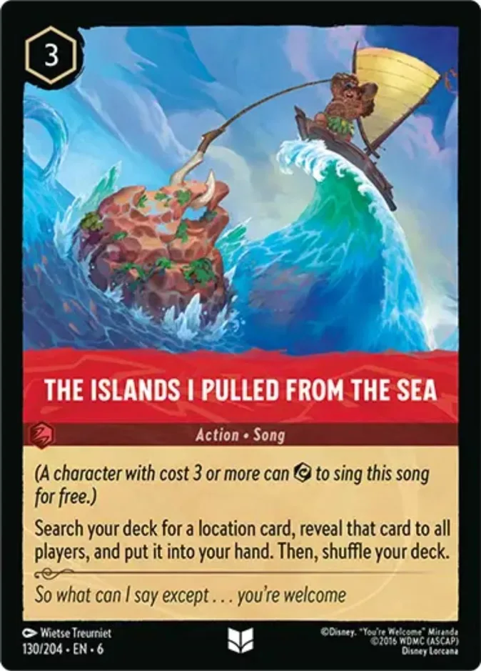 The Islands I Pulled From The Sea #130 Azurite Sea Disney Lorcana card