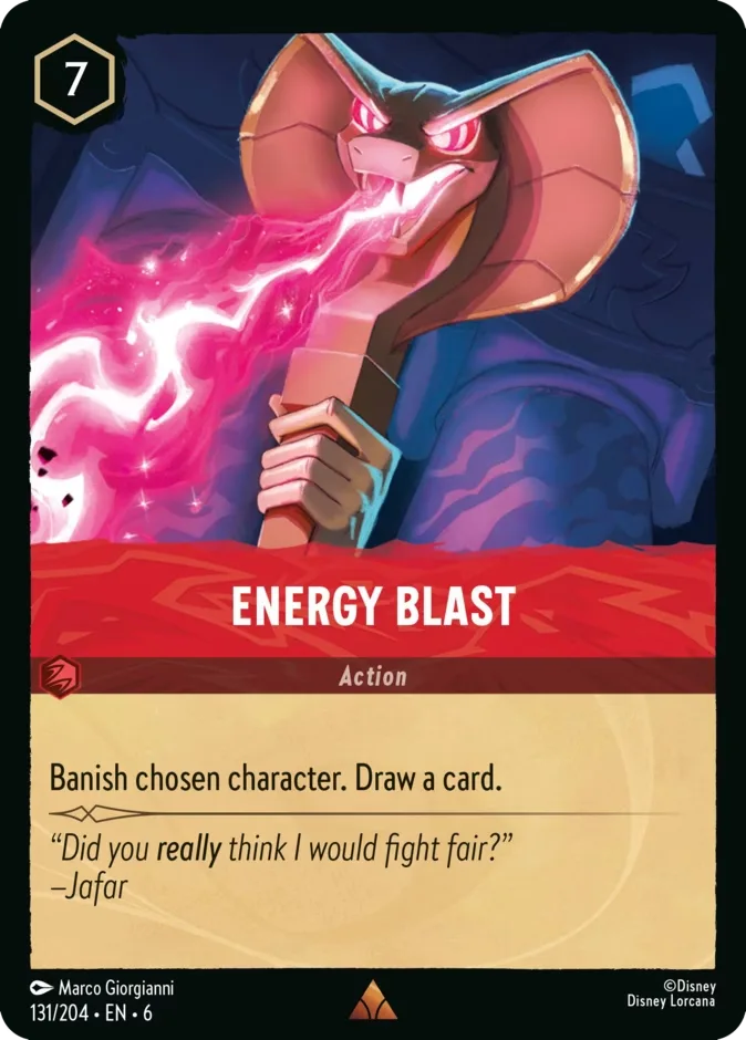 Energy Blast #131 Azurite Sea Disney Lorcana card
