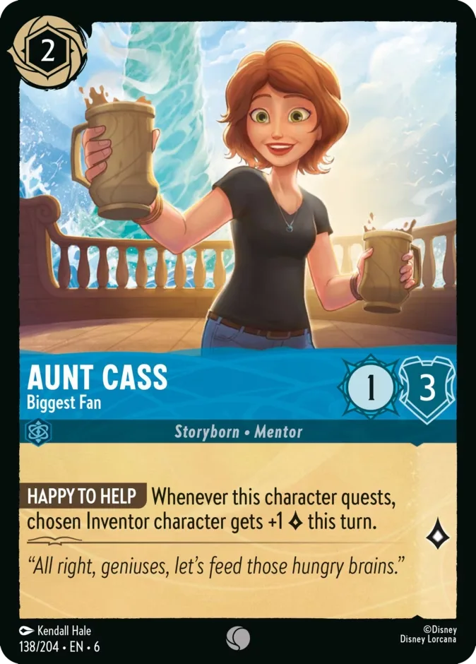 Aunt Cass #138 Azurite Sea Disney Lorcana card