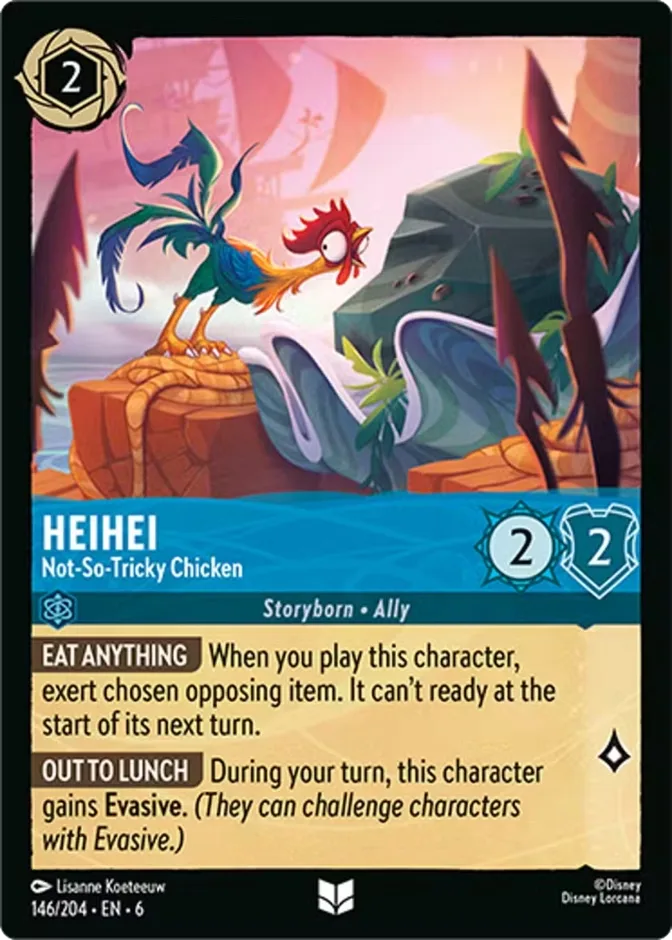 Heihei #146 Azurite Sea Disney Lorcana card