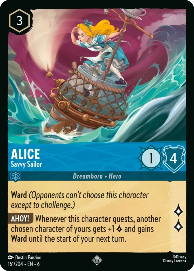Alice #161 Azurite Sea Disney Lorcana card