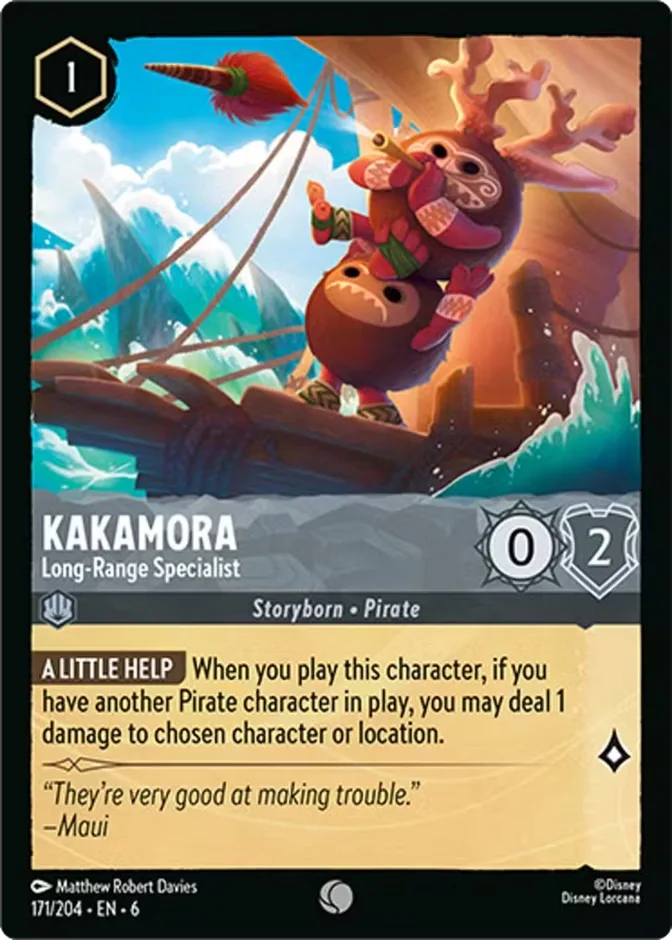 Kakamora #171 Azurite Sea Disney Lorcana card