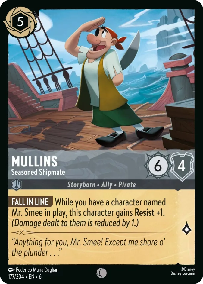 Mullins #177 Azurite Sea Disney Lorcana card