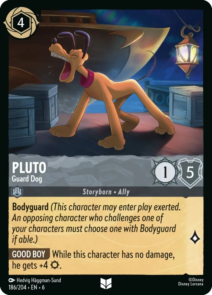 Pluto #186 Azurite Sea Disney Lorcana card