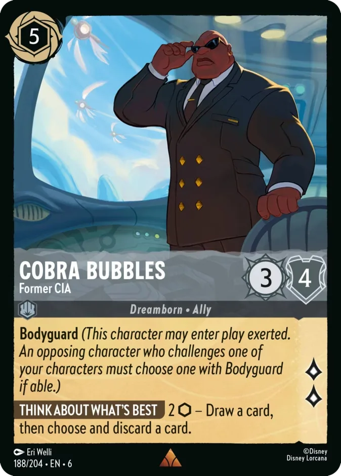 Cobra Bubbles #188 Azurite Sea Disney Lorcana card
