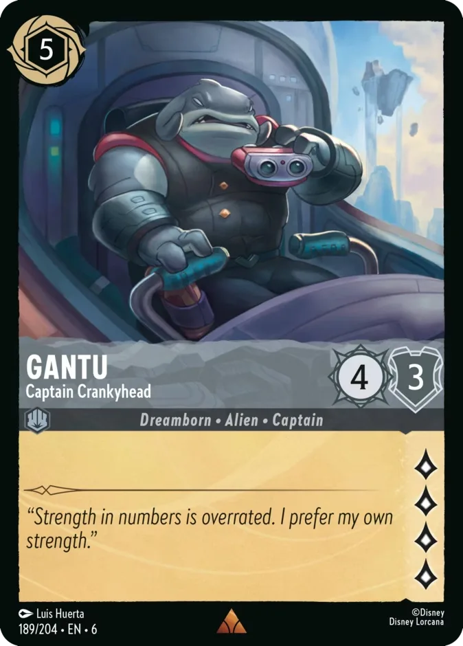 Gantu #189 Azurite Sea Disney Lorcana card