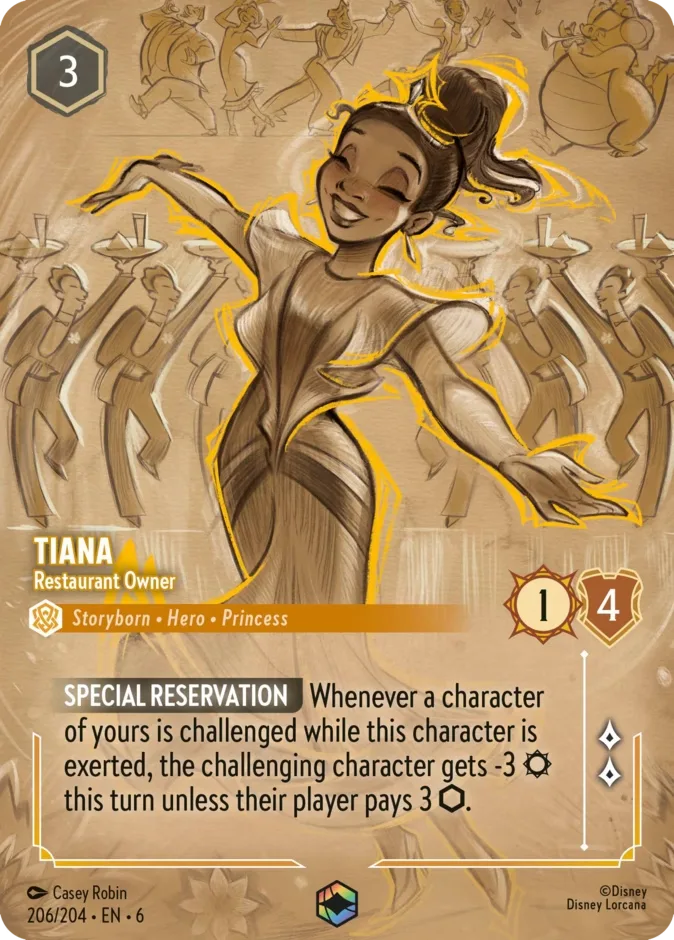 Tiana #206 Azurite Sea Disney Lorcana card