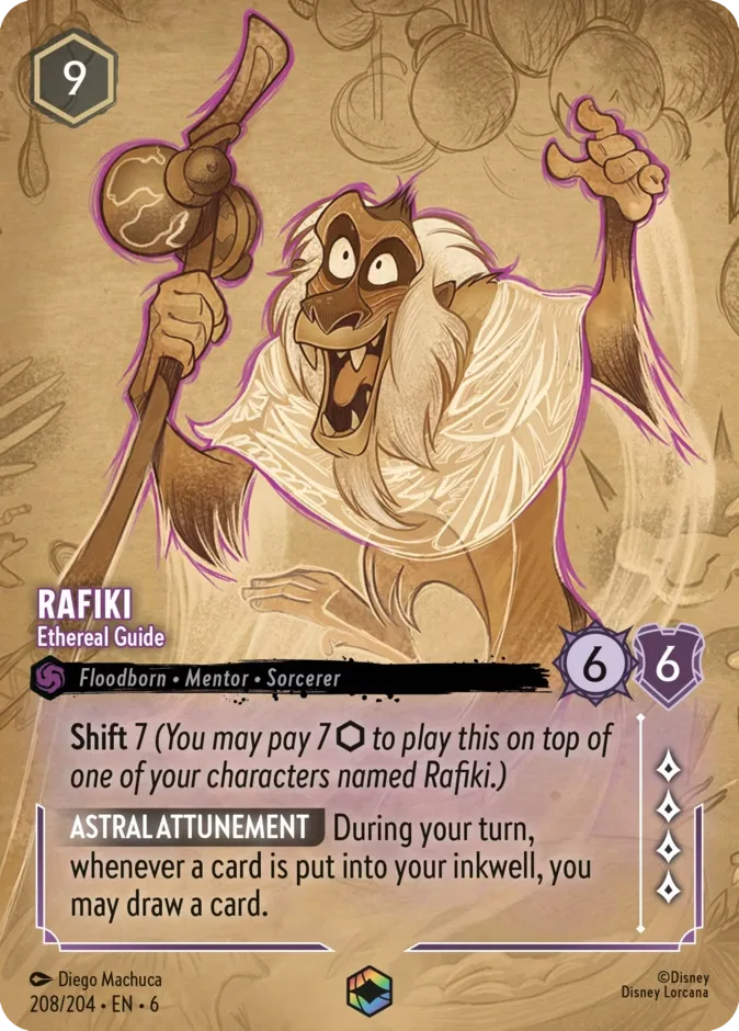 Rafiki #208 Azurite Sea Disney Lorcana card
