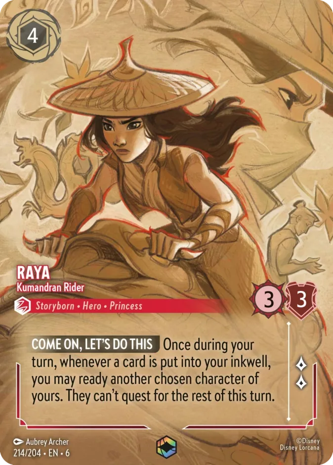Raya #214 Azurite Sea Disney Lorcana card