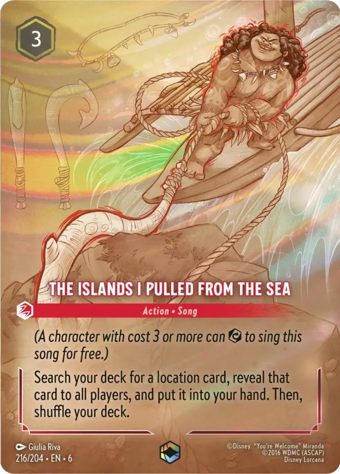 The Islands I Pulled From The Sea #216 Azurite Sea Disney Lorcana card