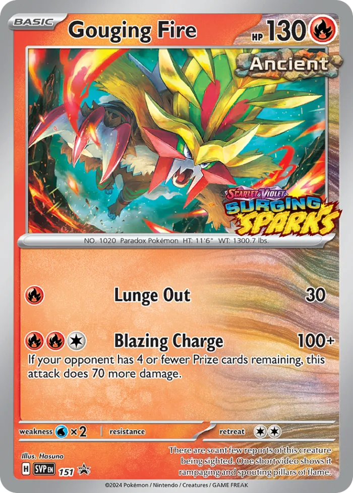 Gouging Fire #SVP 151 SV Black Star Promos Pokemon card