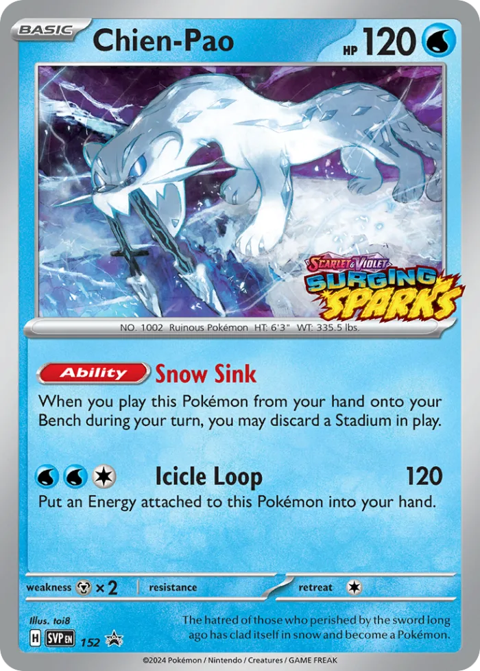 Chien-Pao #SVP 152 SV Black Star Promos Pokemon card